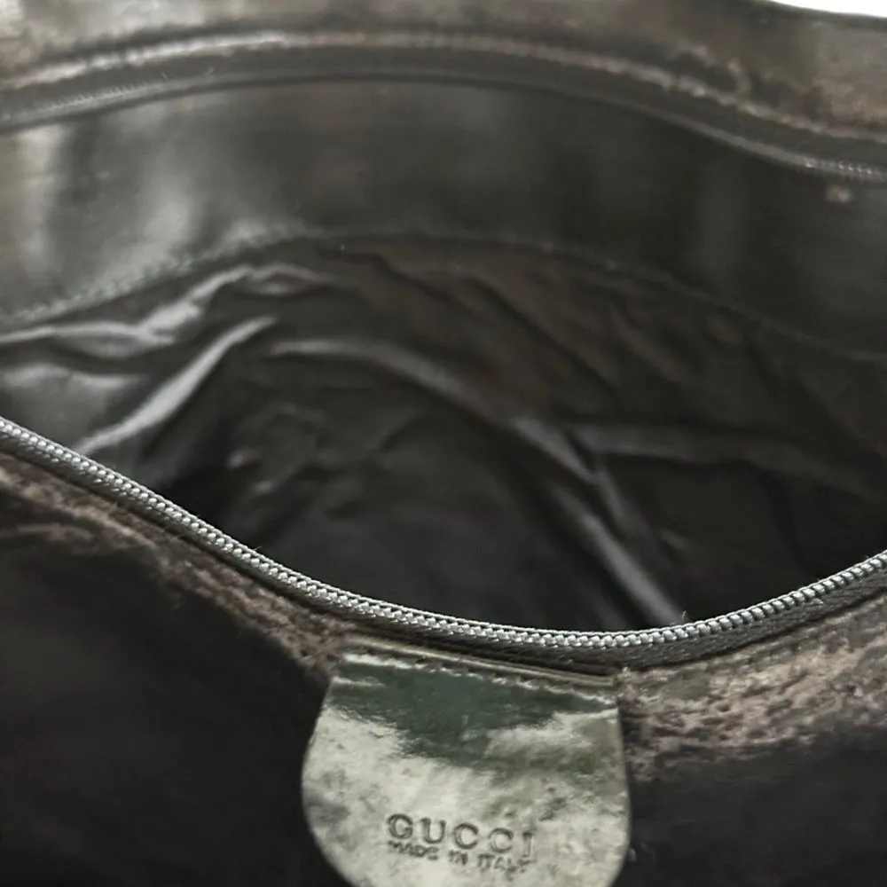 Gucci  Green Canvas Tote Bag  - Image 10