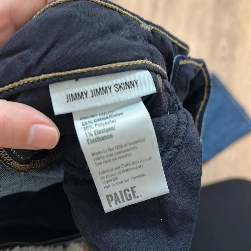 PAIGE | Jimmy Jimmy Skinny Jeans in Tiger Lilly - Image 4