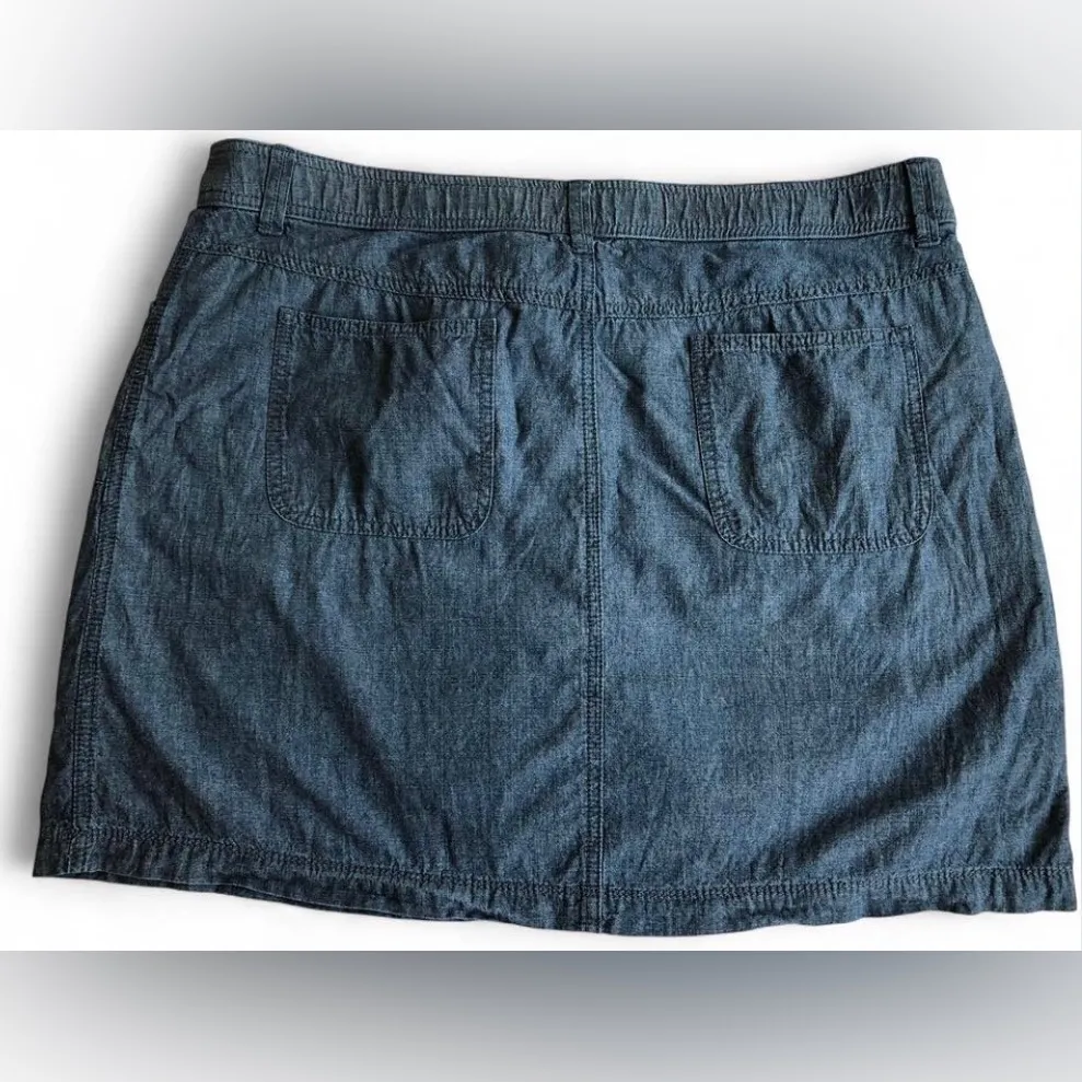 White Stag Skirt Women's Size 16 Blue Adjustable Waist Casual - Image 2