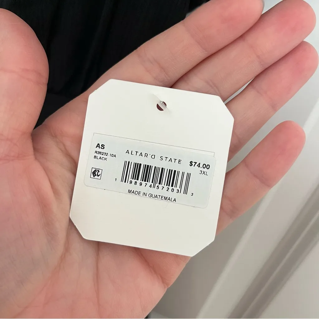 NEW Altar’d State Black Double Layer Romper Size 3XL NWT - Image 5