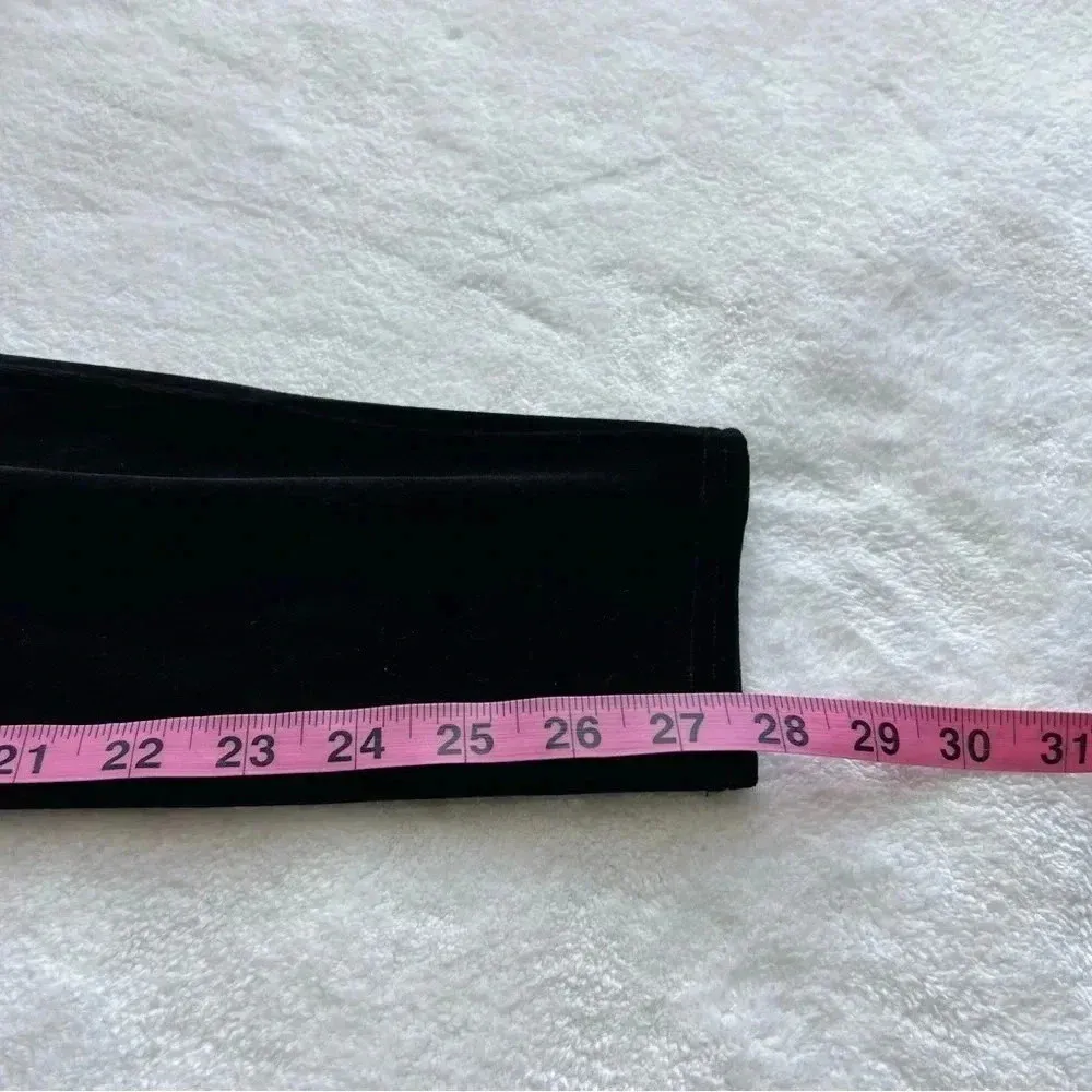 Spanx Tight Legging Pant High Rise Velvet Velour‎ Black Pull-On Full Length XL - Image 14