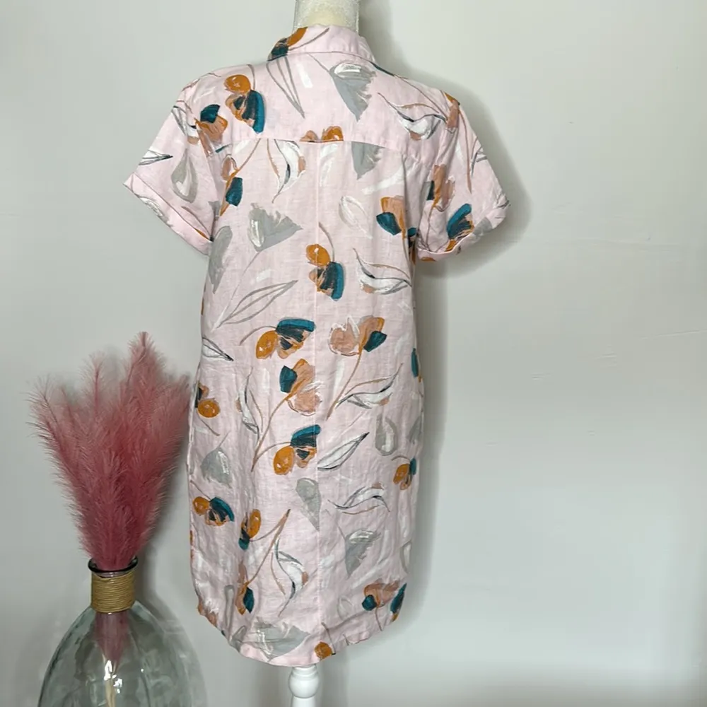 Rachel Zoe • linen button down floral dress - Image 92