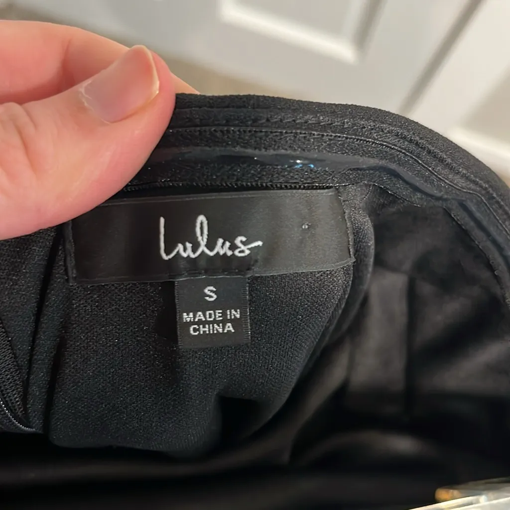 Lulus  After Hours Black Strapless Ruffled Maxi Dress Size Small - Image 6