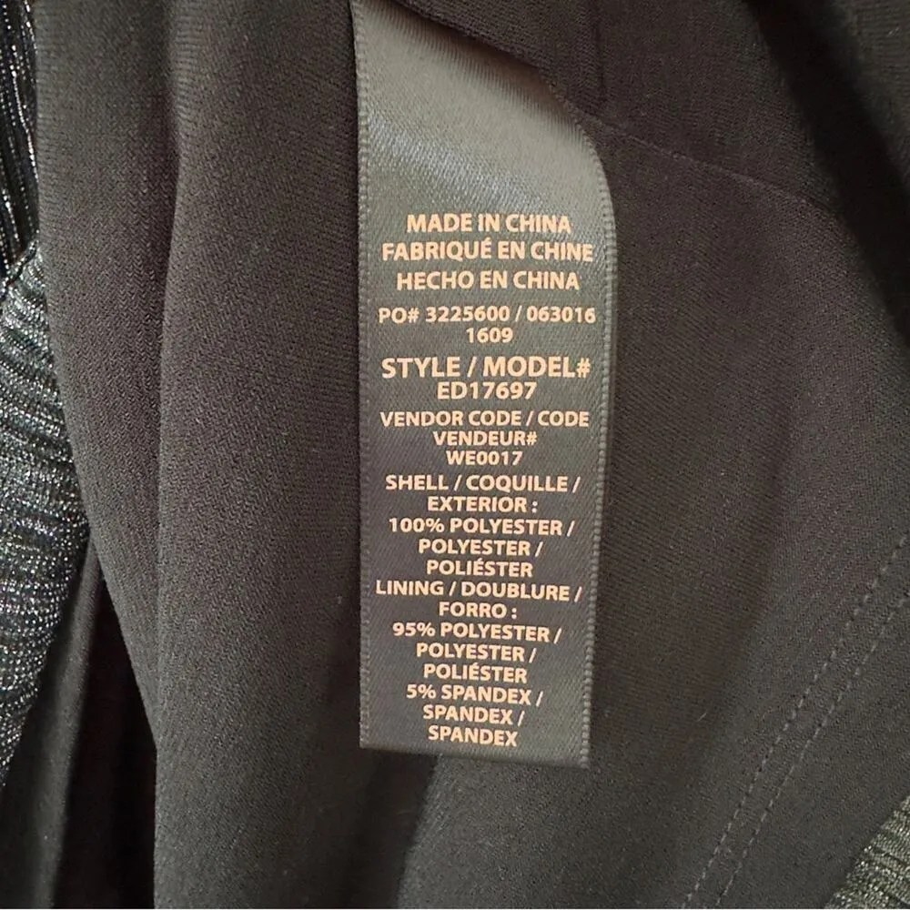 Ella Moss Twisted Keyhole Neckline Shimmer Tiered Mini Dress Sleeveless Flowy XS - Image 9