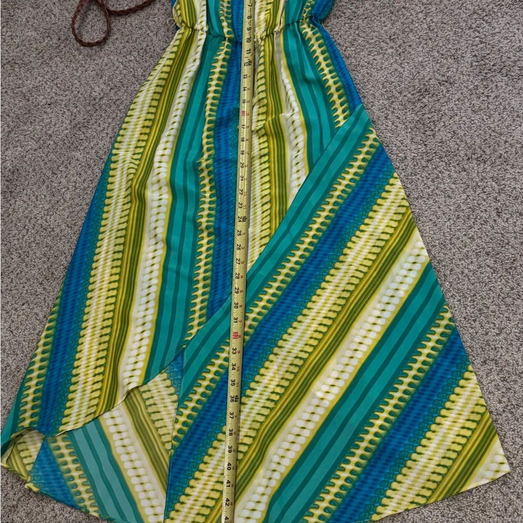Calvin Klein Resort Maxi Dress Boho Chic Coastal Vibes Beach Vacation Style - Image 8