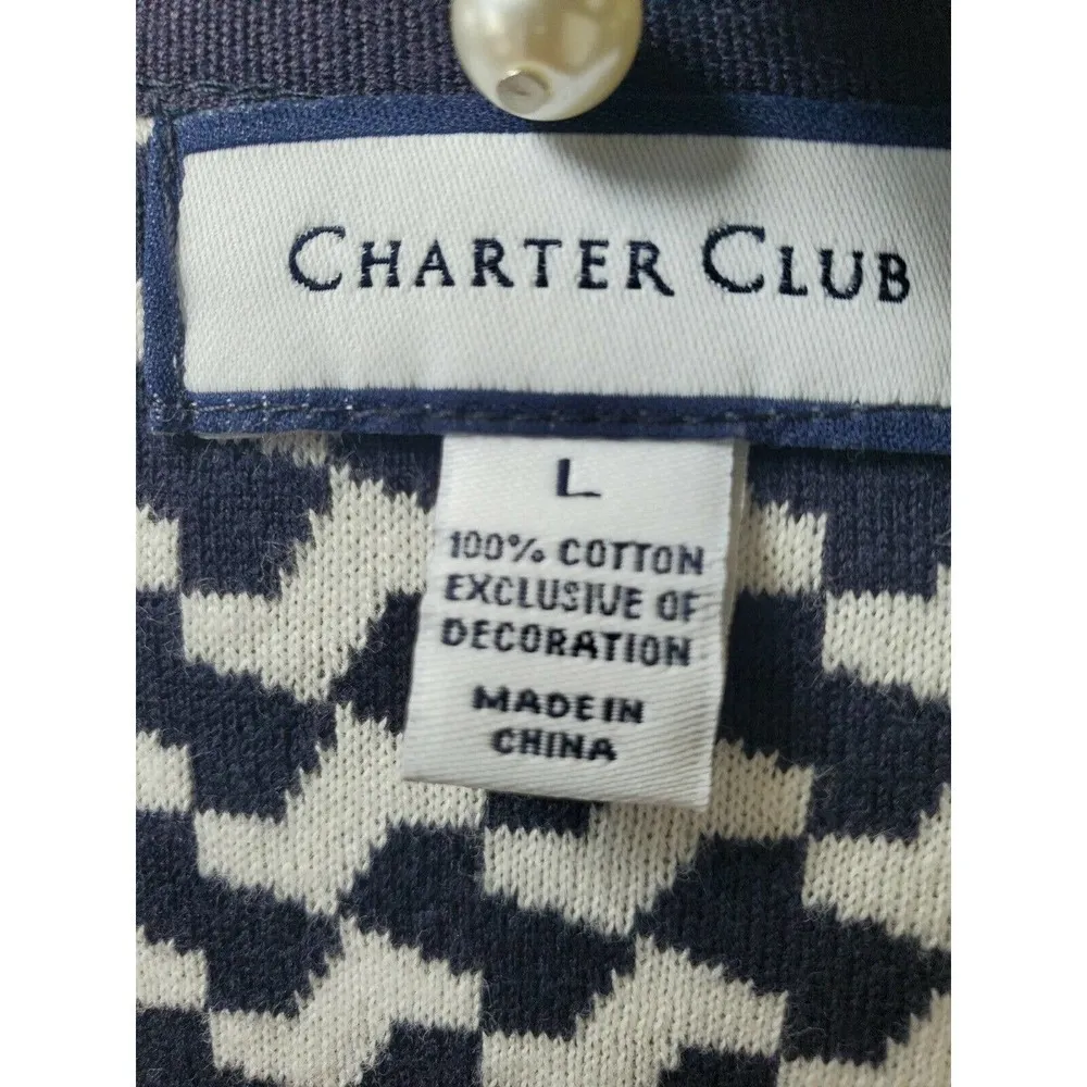 Charter Club 100% Cotton Collarless Blazer - Image 8