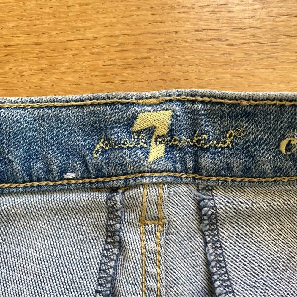 7 For All Mankind - Cropped Alexa With Patch Pockets Jeans - Image 3