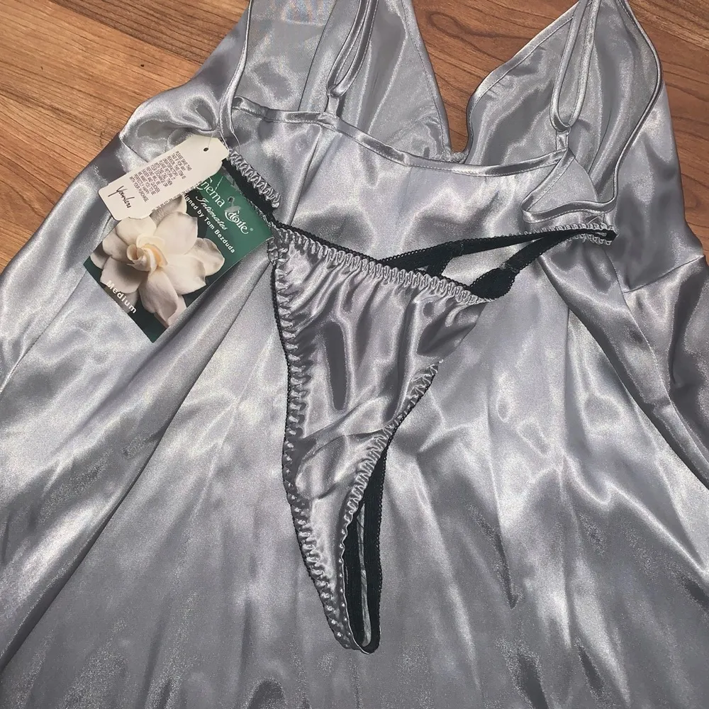 Cinema Etoile Lingerie New Silver Size M - Image 7