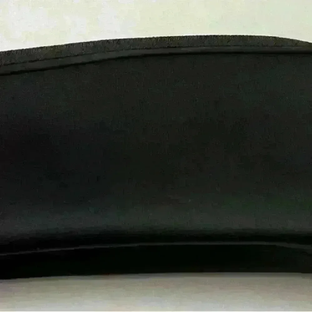 Black Cosmetic Bag Neoprene Waterproof MakeUp Pouch Travel Clutch NWOT - Image 3