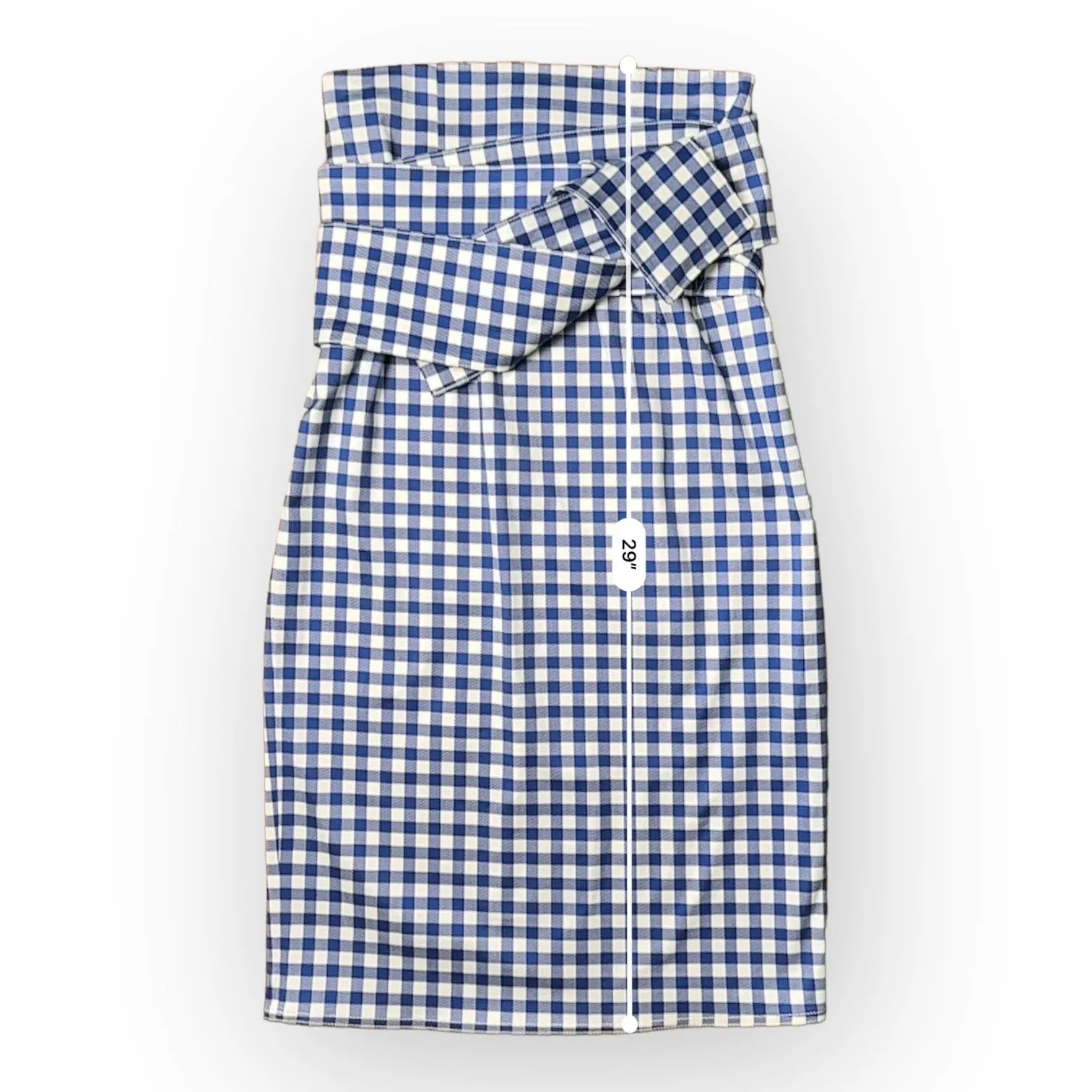 Silvia Tcherassi Blue Gingham Saturnio Skirt‎ Size Small - Image 5