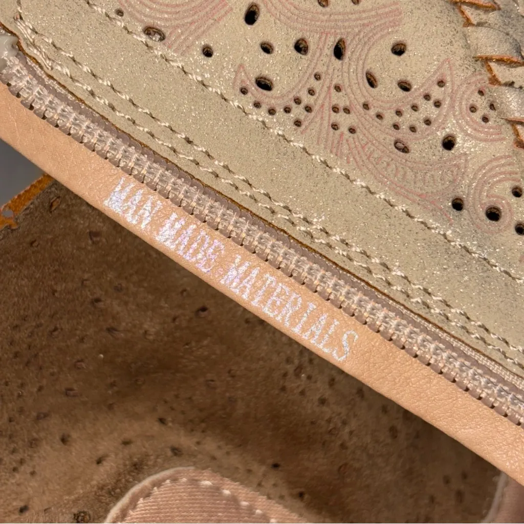 Boutique by Corky’s Dazzeling Metallic Cream Laser Cut Faux Leather Booties 9 - Image 11