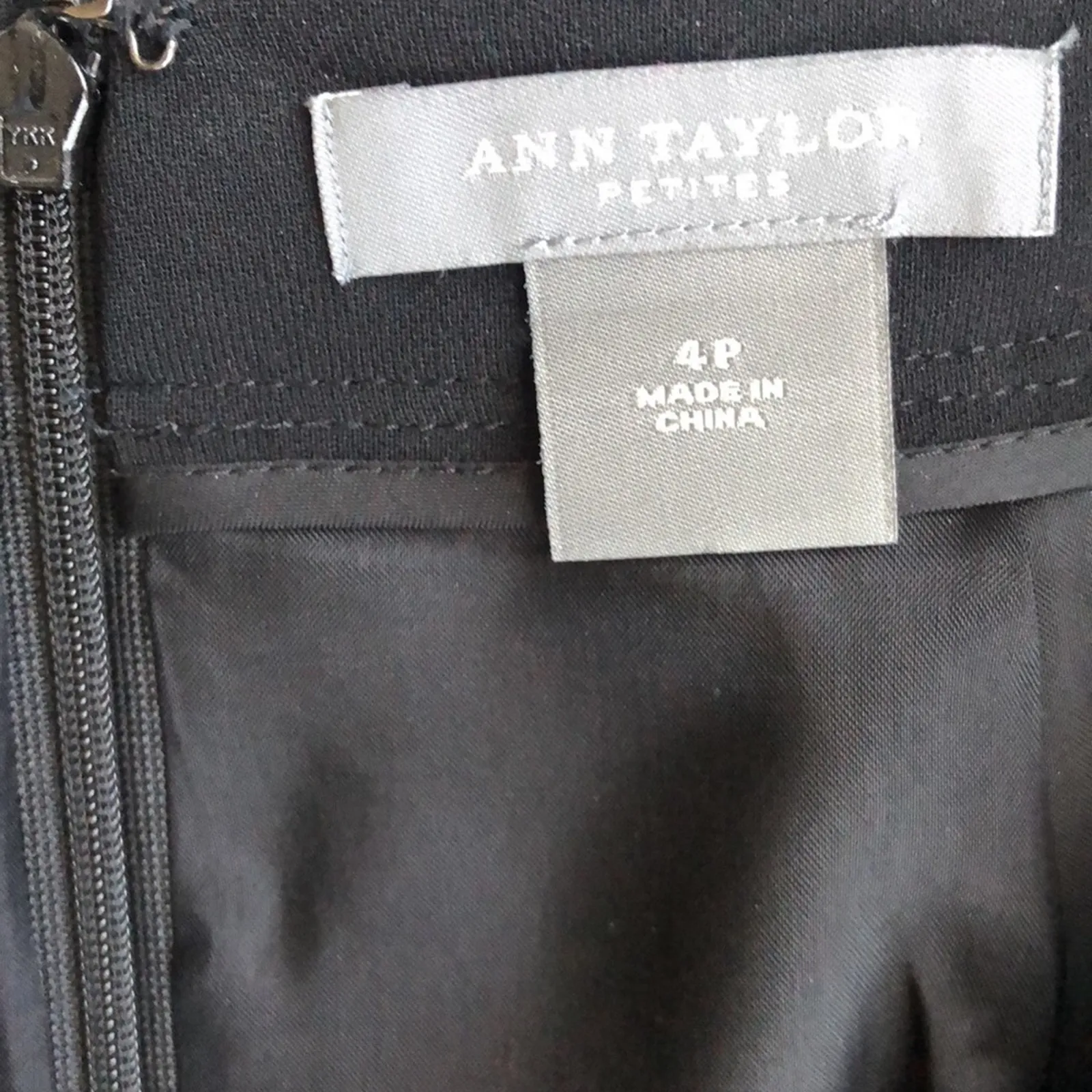 Ann Taylor Black Skirt Suit Sz 4P - Image 7