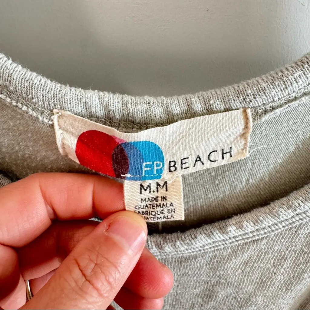 Free People Bicoastal Sleeveless Terry Jumpsuit in Seaglass Green Medium - Image 5