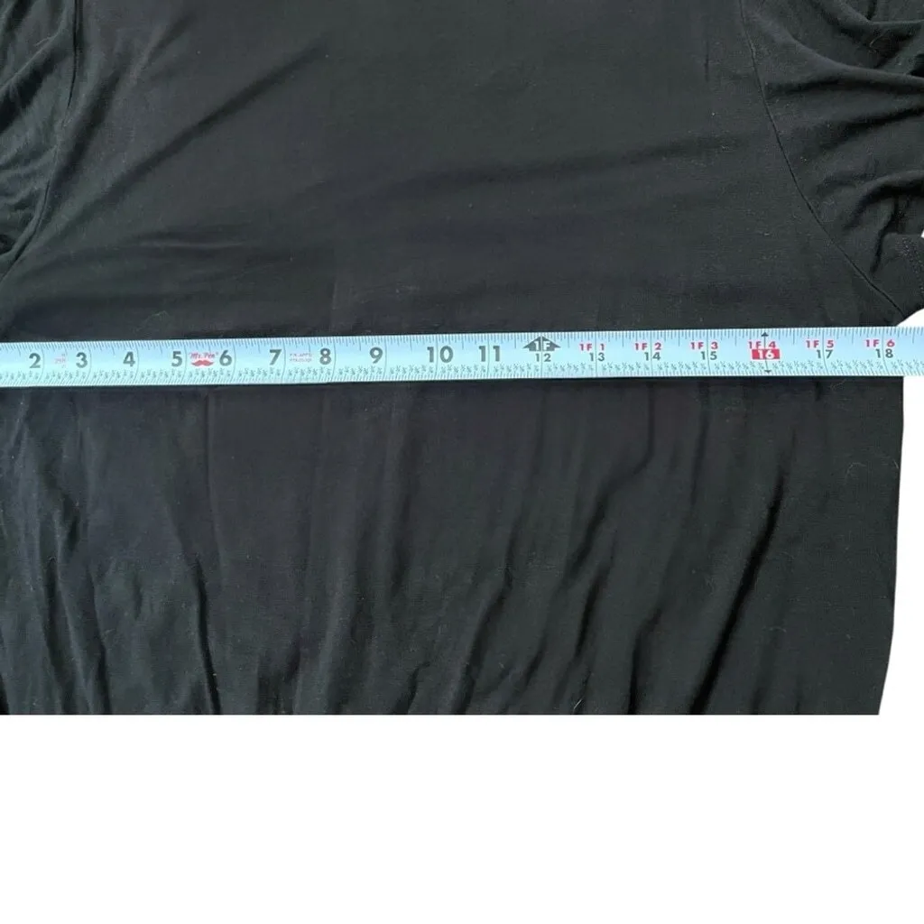 Vtg Y2K‎ Buckle Daytrip Chiffon Embroidered Black Top M Whimsigoth Dark Coquette - Image 7