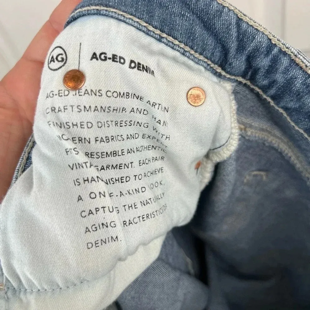 AG Women's Prima Ankle Cigarette Leg Jeans Size 29 Medium Wash Blue Denim - Image 14