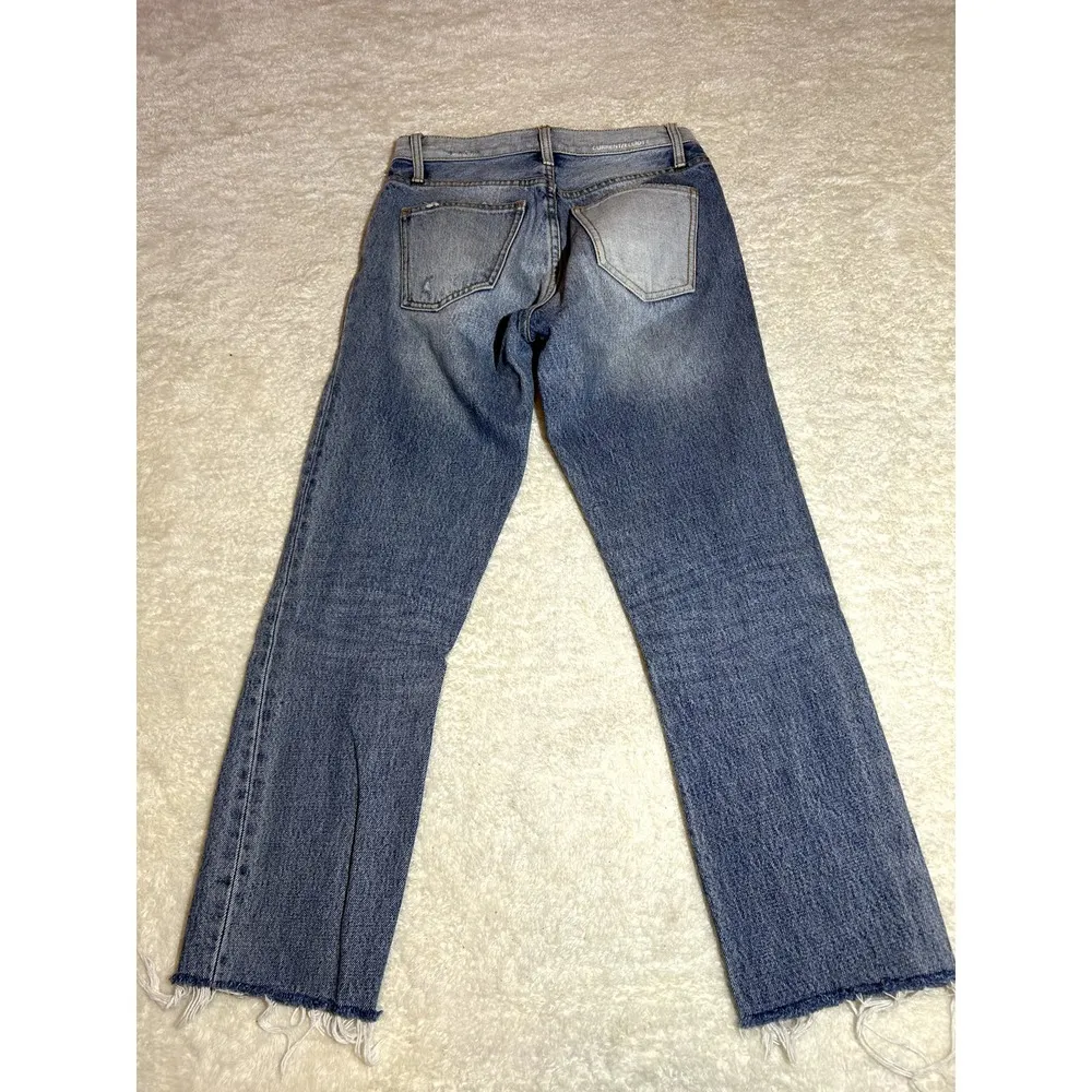 RARE NWOT Current/Elliott‎ Blue Patterned Jeans Size 25 - Image 2