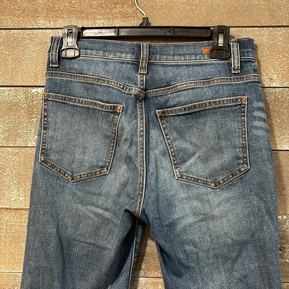 Sneak Peek high rise raw hem crop Jean size 7 Blue - Image 5