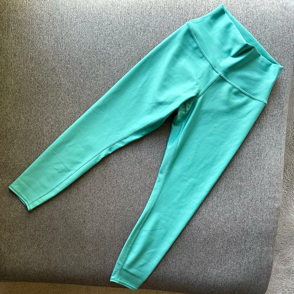 ALO Yoga 7/8 Airlift Leggings Ocean Teal Size Small - Image 3