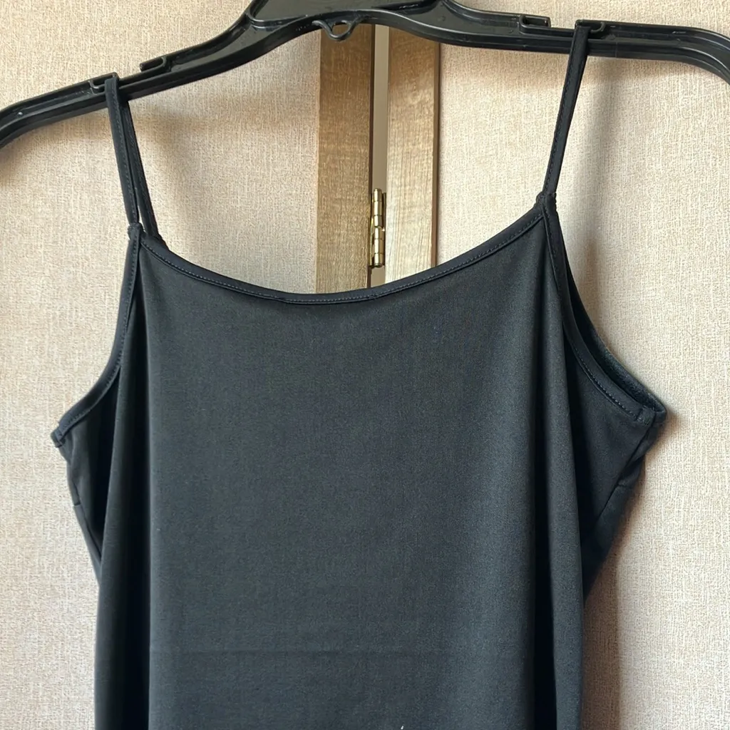 Dressbarn Blue and Black Floral Blouse with cami small - Image 14