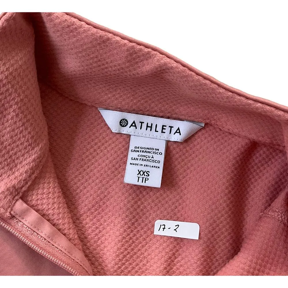 Athleta Coral Athletic Jacket w/ Pocket Thumbhole Insert Women's Size XXS | 17-2 - Image 5
