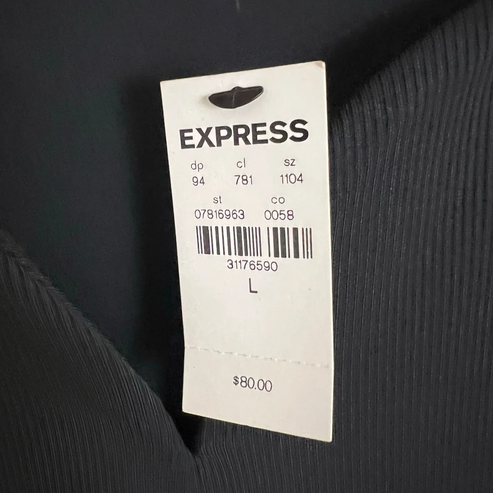 NWT Express Body Contour Sleeveless Ruffle Trim Mini Dress in Black Size Large - Image 8