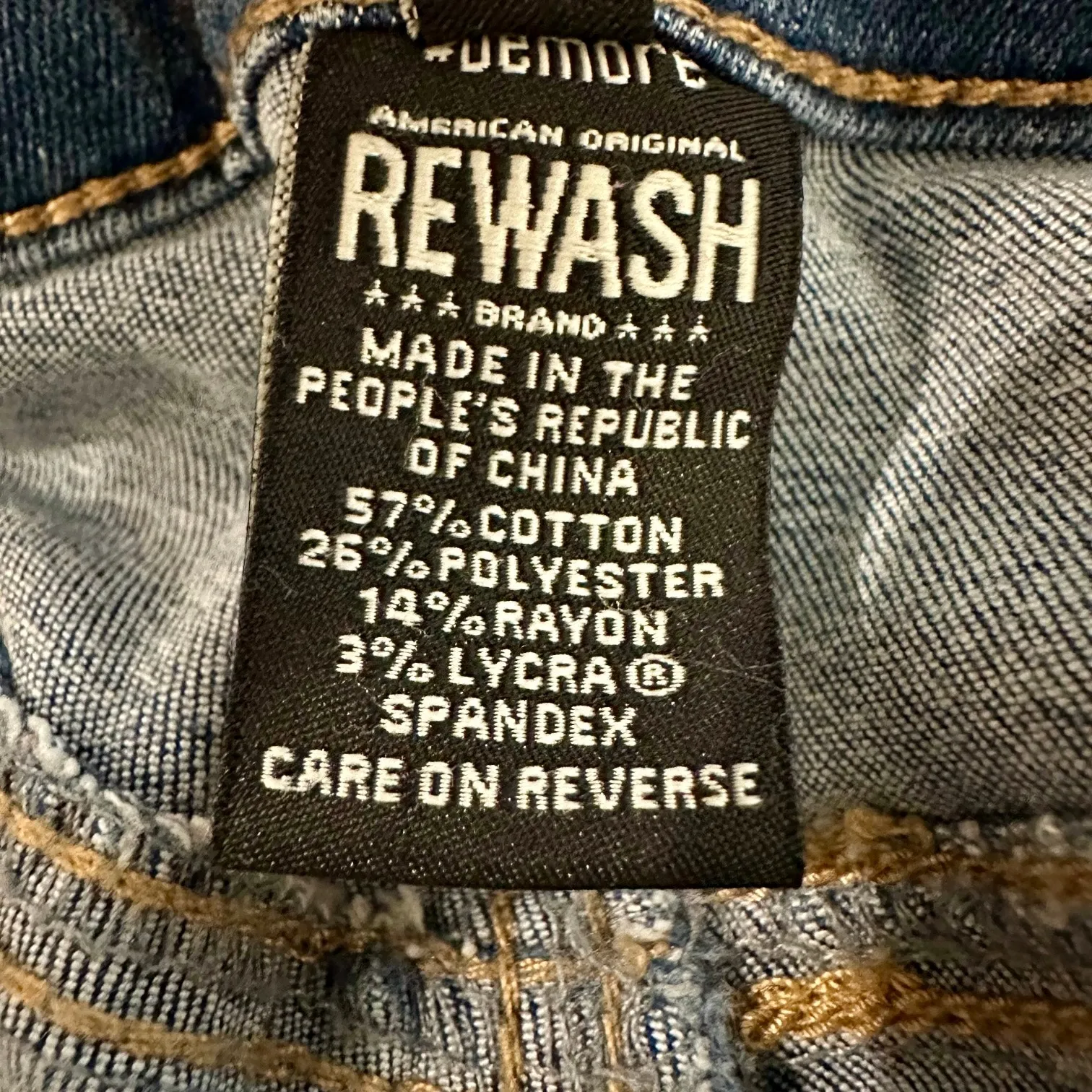 Rewash Distressed Skinny Jeans Women’s Sz 5/27 Blue Mid Rise Stretch Denim - Image 4