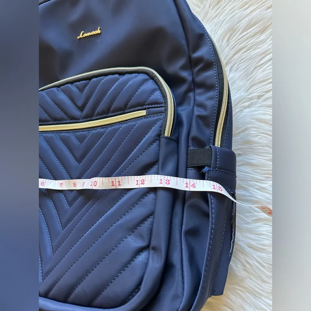 Soft navy blue backpack - Image 12