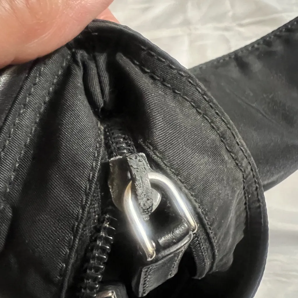 Prada Black Nylon Bag - Image 10