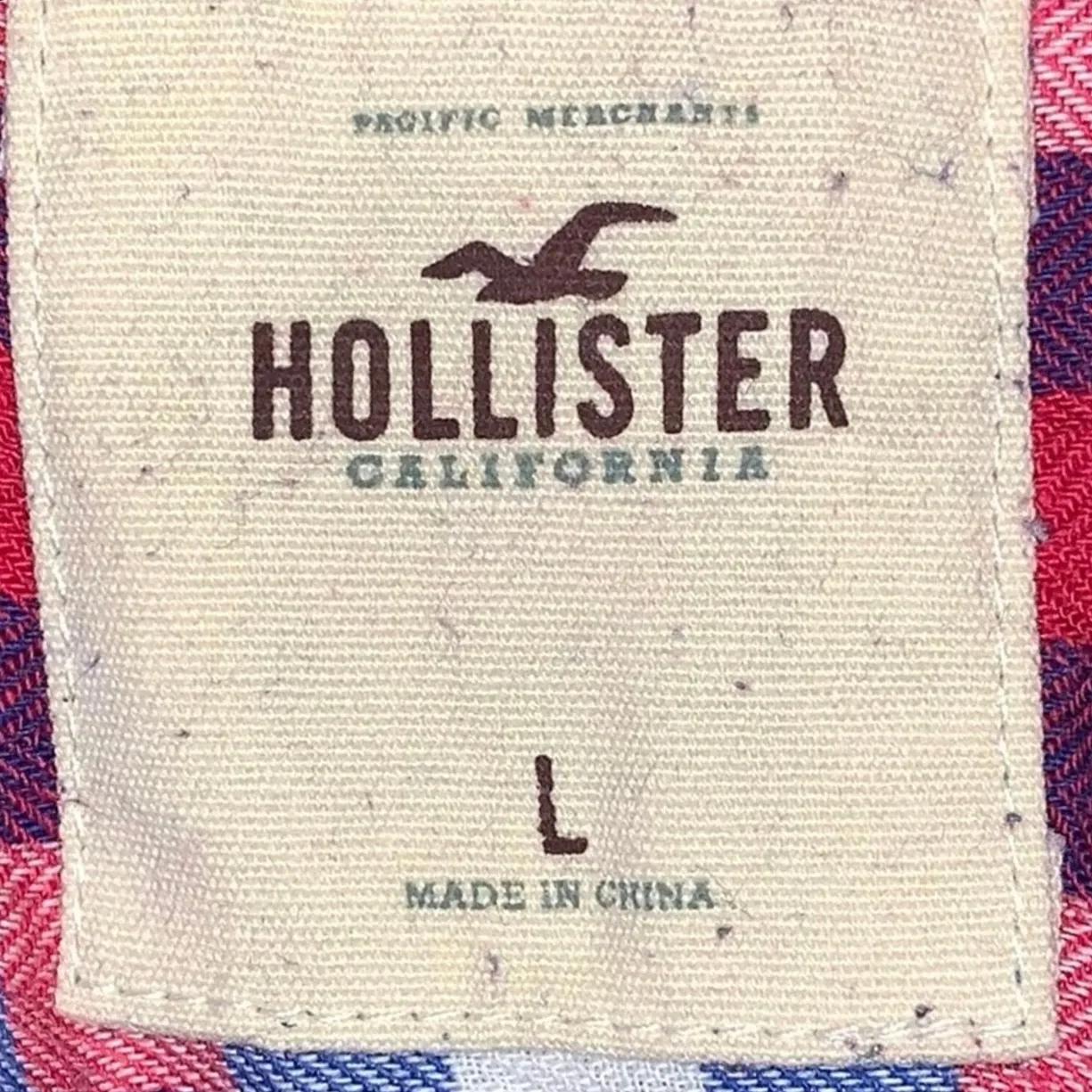 Hollister Plaid Flannel Button Down Shirt Large - Image 5