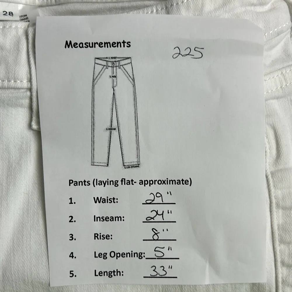 Lila Ryan Women's White Skinny Jeans Size 28 Mid Rise - Image 11