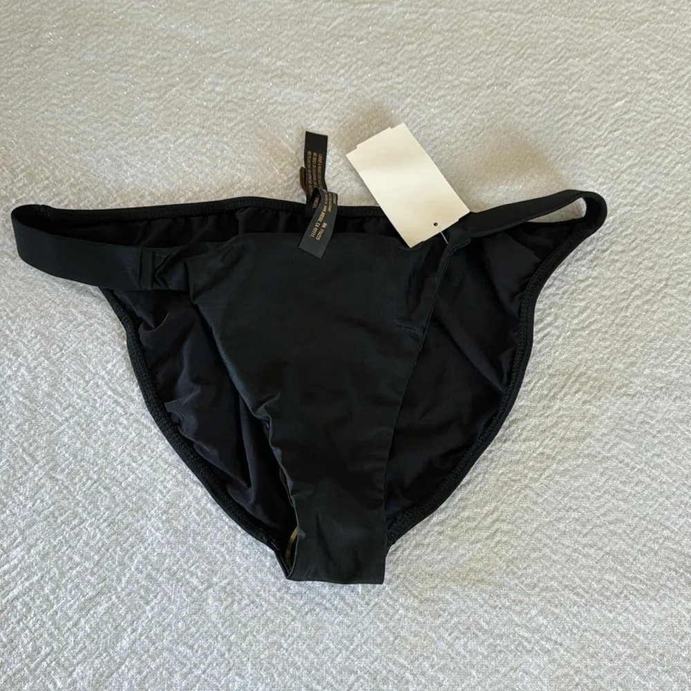 VIX Swimwear Fany Details Bikini Bottom, Black, Large, $98 Black - Image 5