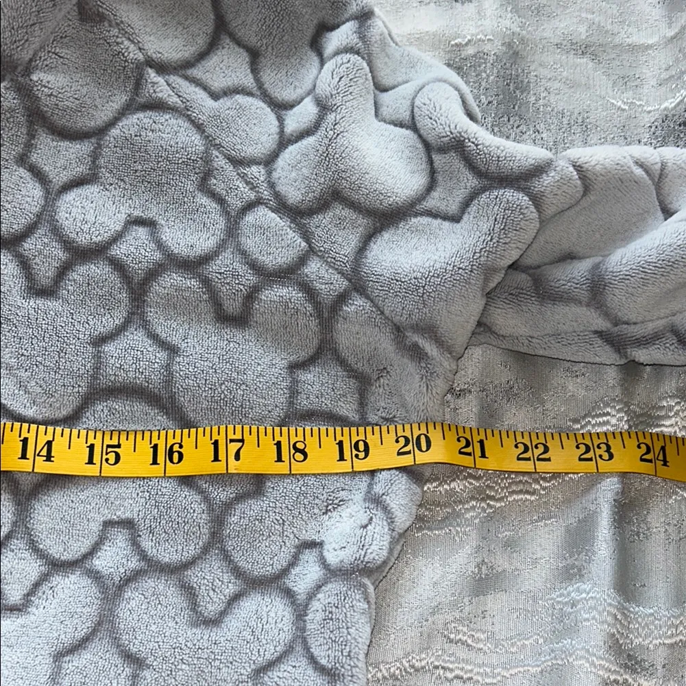 Disney Gray Hooded Robe with Mickey Pattern - Image 7