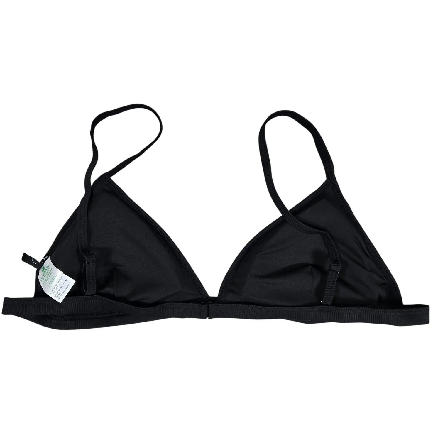 J.‎ Crew Ribbed triangle bikini top in Black 2X NWT - Image 2