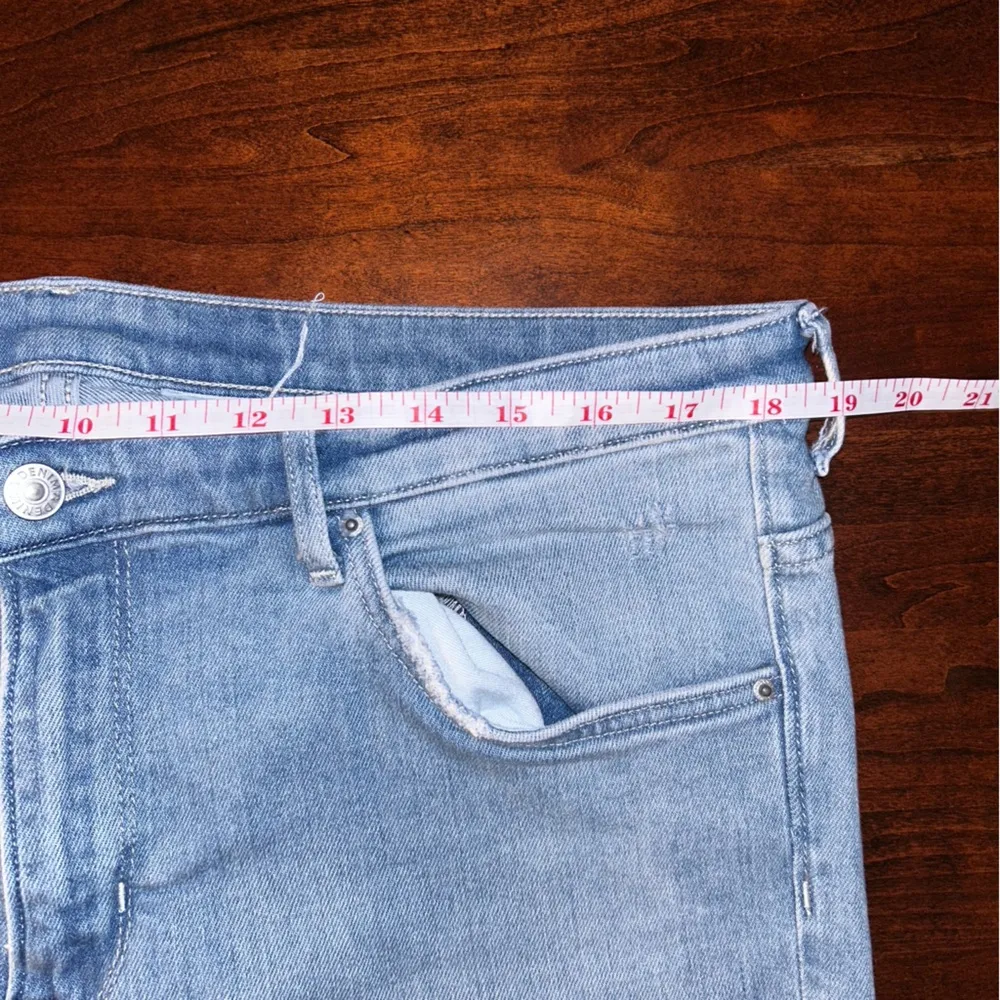 &Denim Bootcut Light Wash Flare Denim Jeans - Image 3