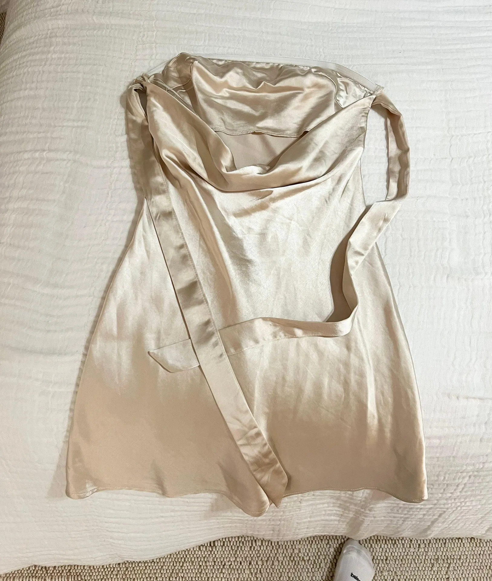 Hello Molly Beige Dress - Image 4