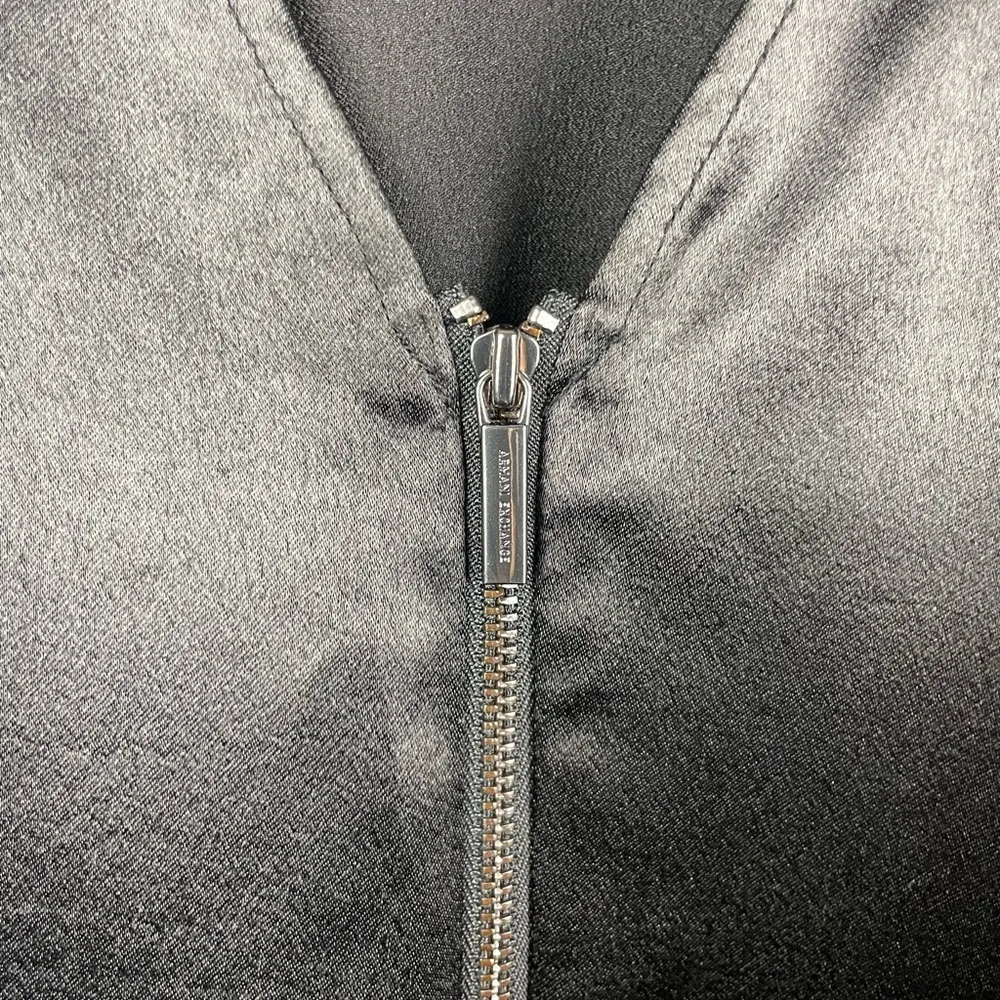 Armani Exchange Black Satin Bell Sleeve Shift‎ Dress - Image 9