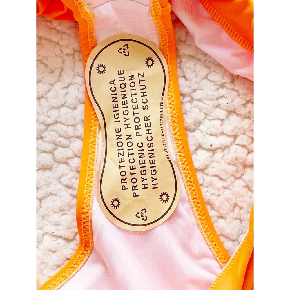 NWOT SHEIN Bikini Orange/ Tangerine Set 2 Piece Bikini Size M - Image 4