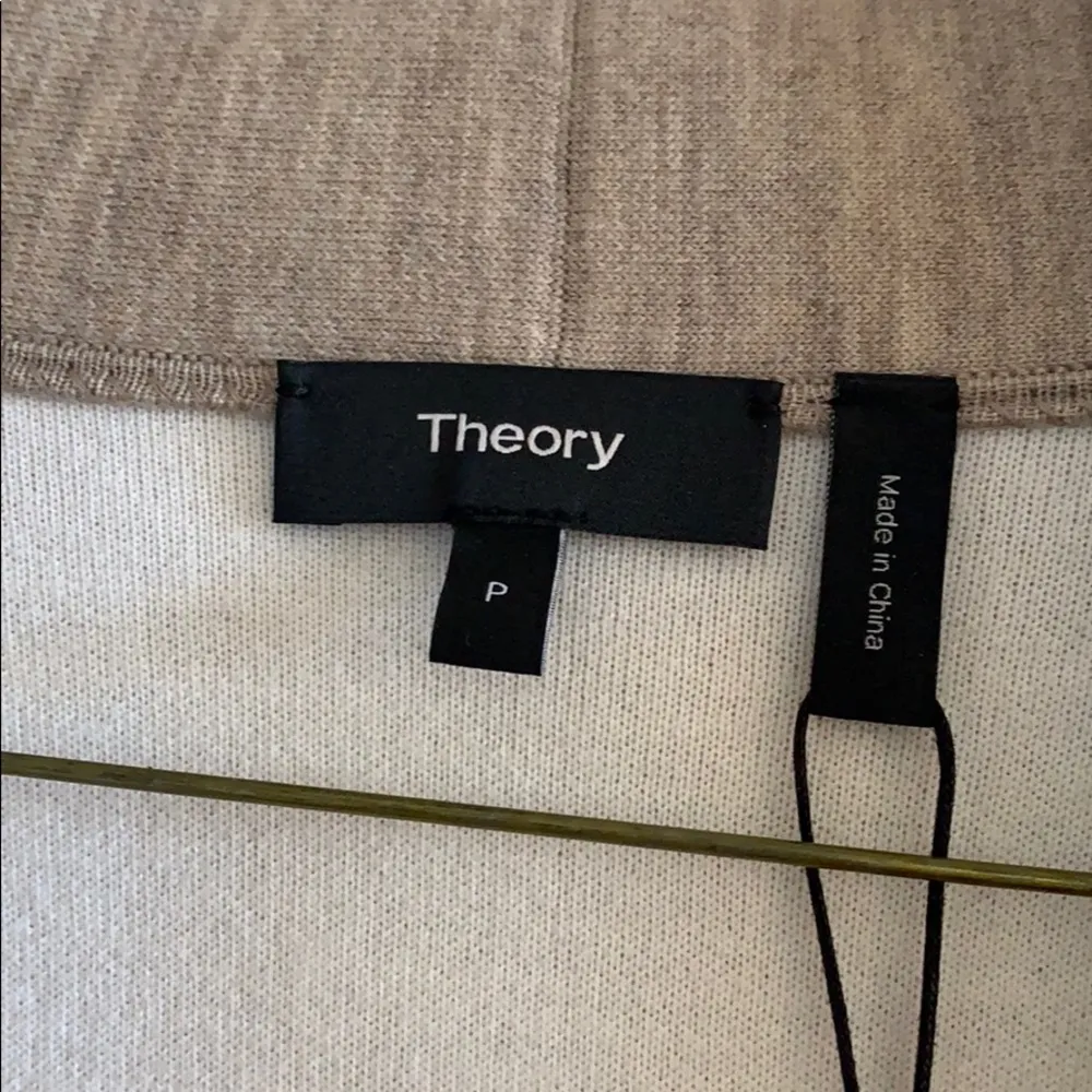 $598 NWT Theory Open Front Wool Cardigan - Image 8