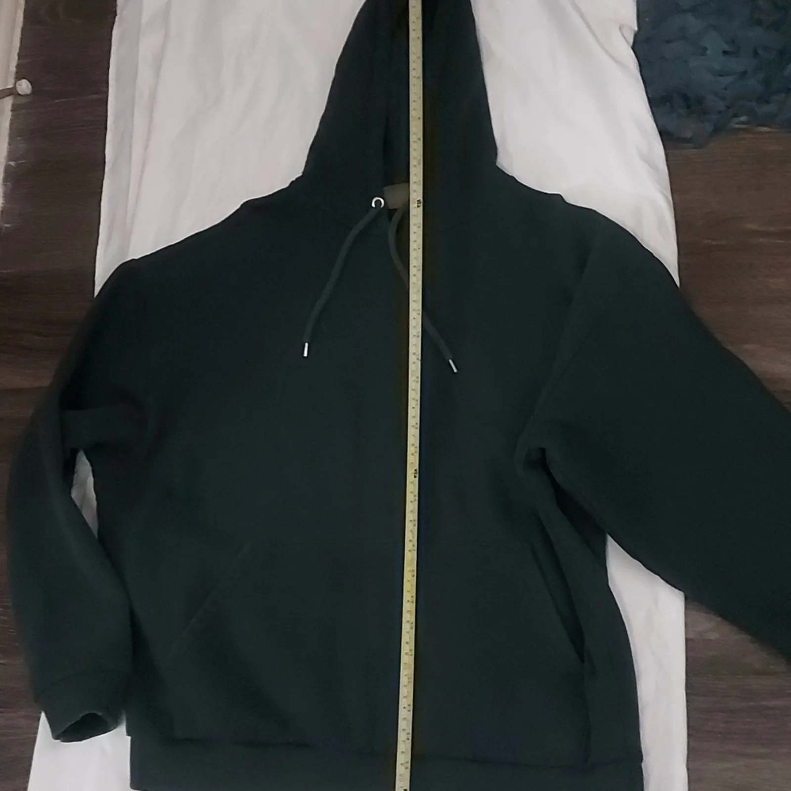 ASOS Dark Green Oversize Hoodie L Academia Classic Cozy Grandmacore Minimalist - Image 4