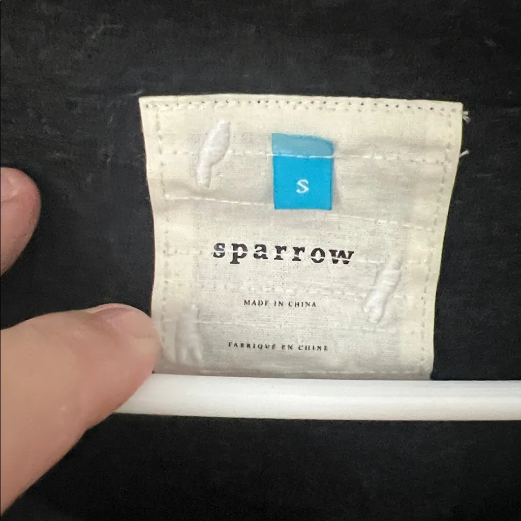 Anthropologie Sparrow wool blend asymmetrical drape cardigan, size small # Gray - Image 3