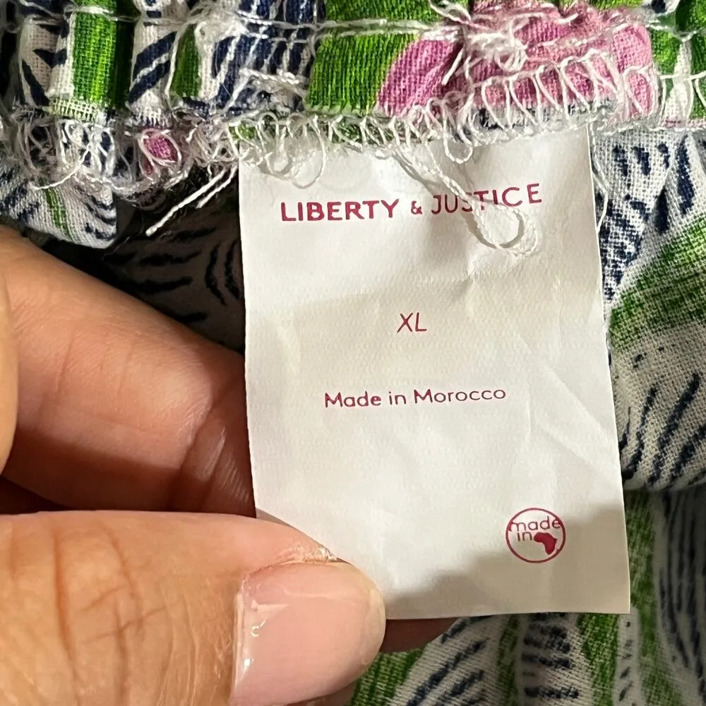 Liberty & Justice Women's Cotton Grotto Pull On The Ainatou Pant with Pockets XL Blue - Image 5