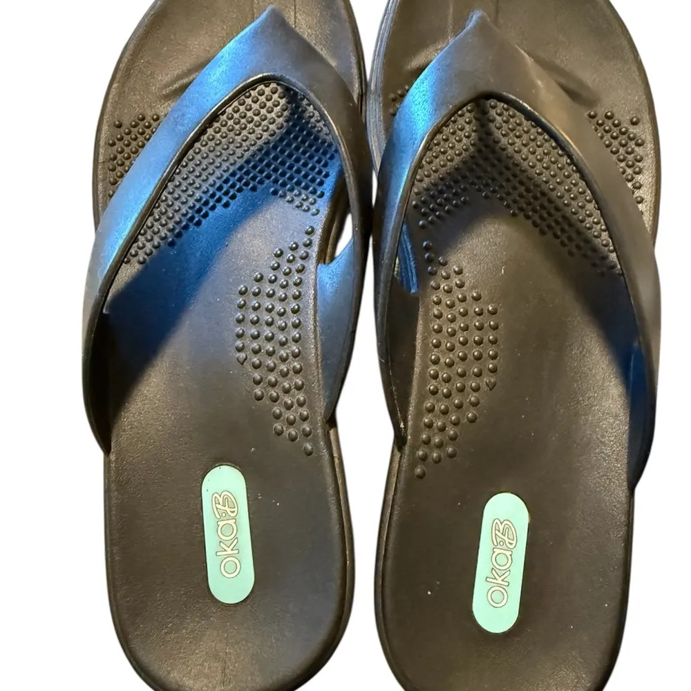 Oka B Flip Flops Elle Sandals Thongs Size M - Image 9