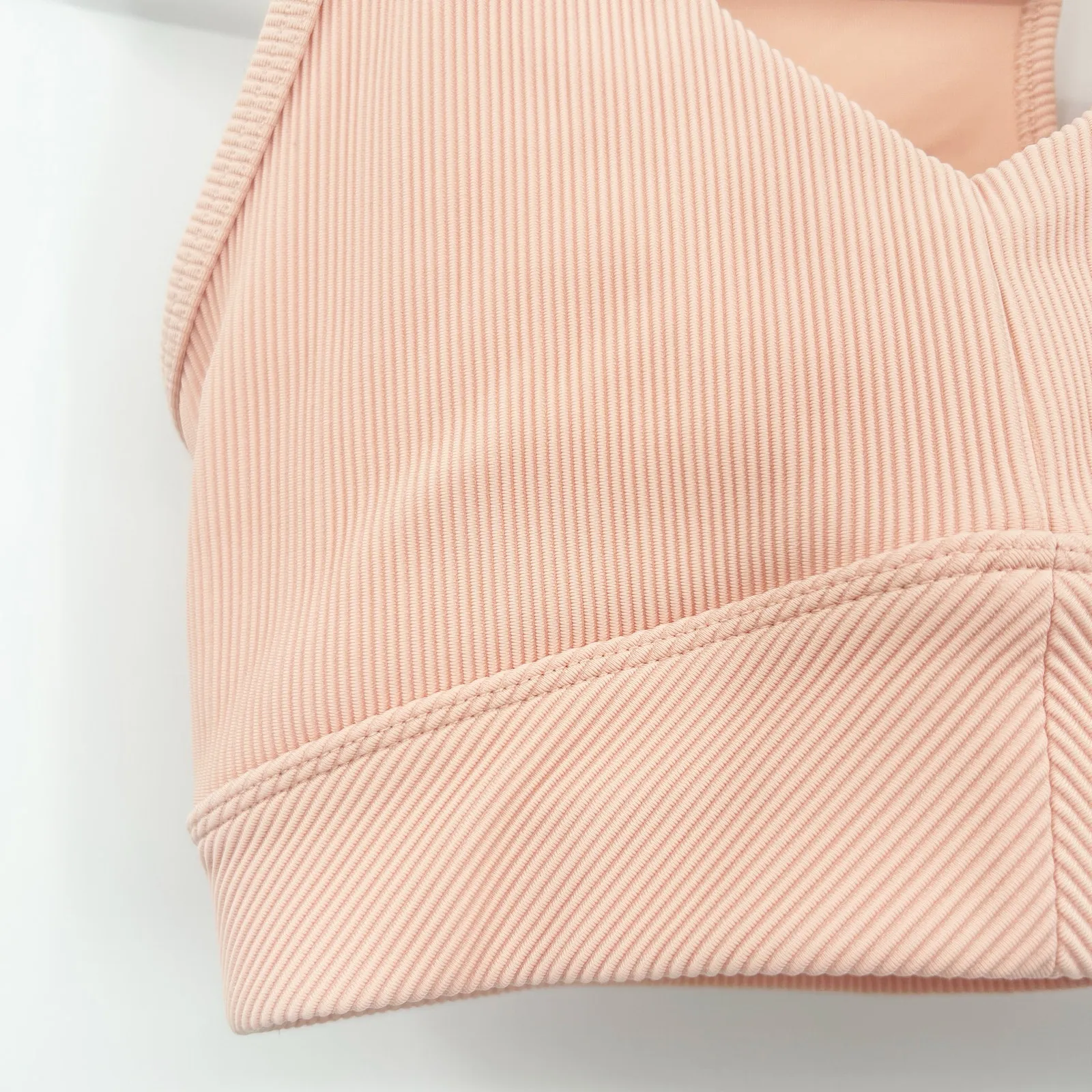 Lorna Jane Womens Active Fitness Ribbed Cutout Racerback Idol Sports Bra Size S‎ - Image 4