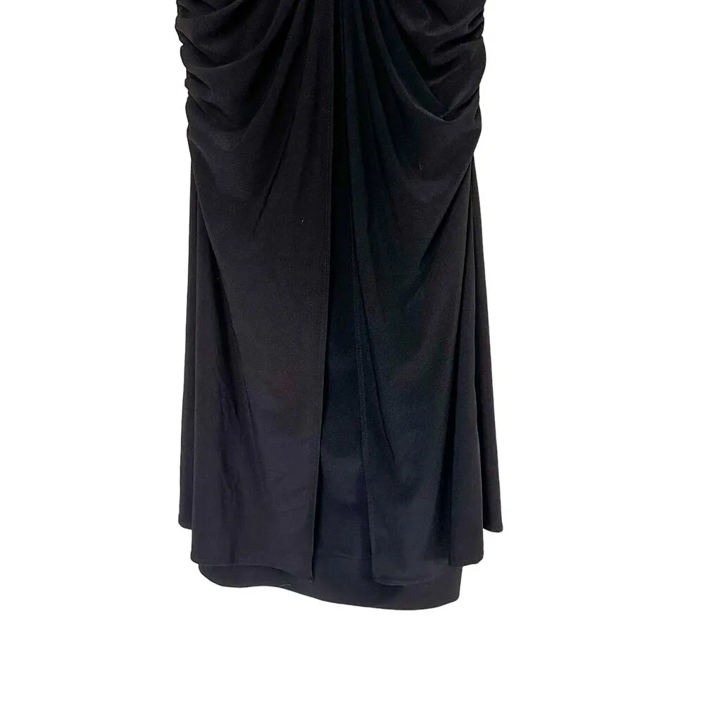 Y2K Dress Mini Halter Dress with Chain Neck Black Size M - Image 2