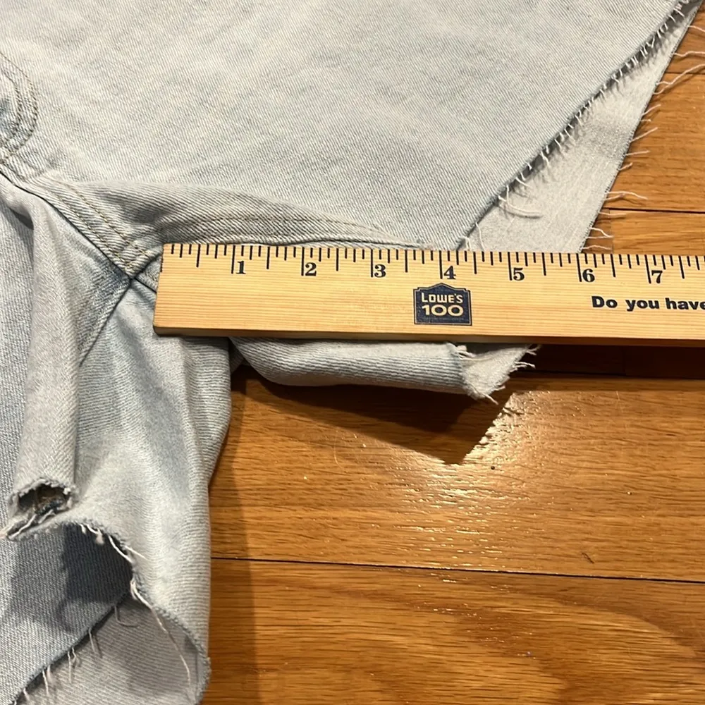 NWOT Old Navy button fly high-rise O.G straight Jean shorts size 16 . - Image 4