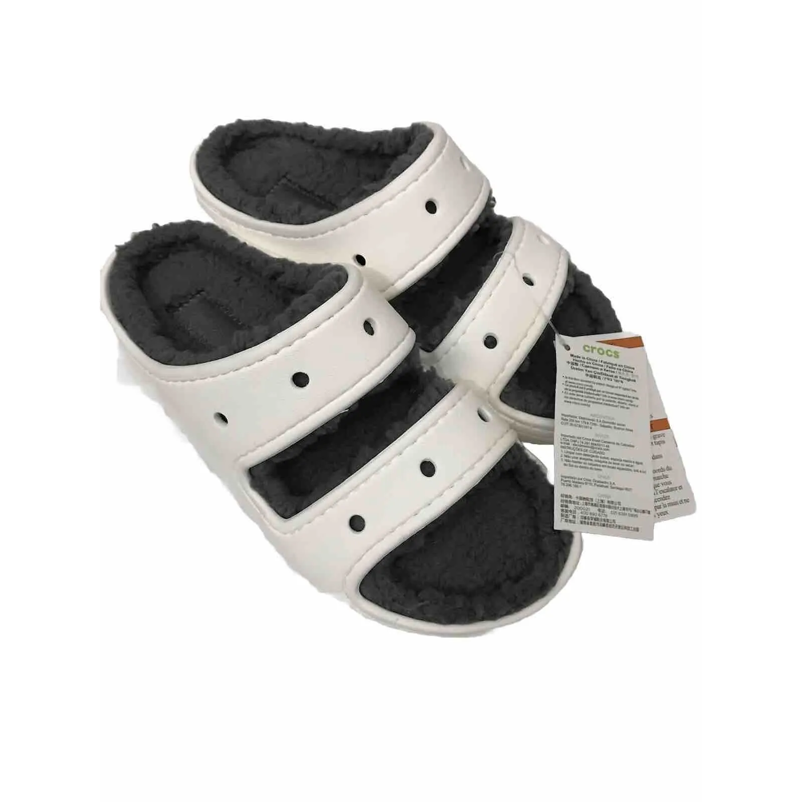 Crocs Classic Cozzy Comfort White Slip On Sandals Men’s 4 Women’s 6 - Image 16