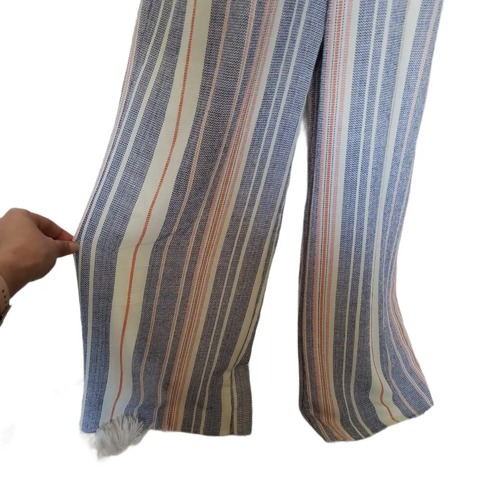 Trixxi Clothing Company Womens Jumpsuit Size Medium Striped Knotted Top Coastal - Image 6