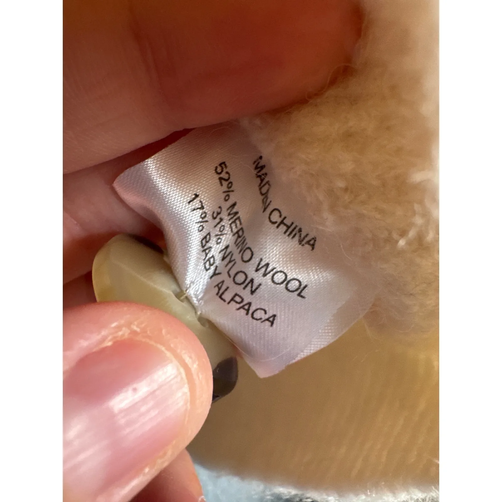 Quince Ivory Baby Alpaca-Wool Cropped Cardigan Sweater size S - Image 5