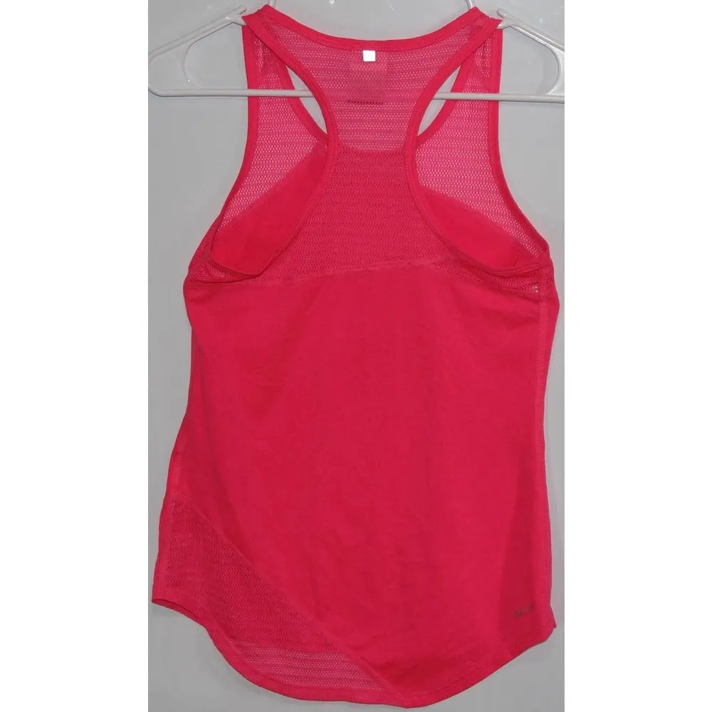 Women's Nike Dri-Fit Relay Racerback Pink Mesh Athletic Tank Top 717414 Size XS - Image 2