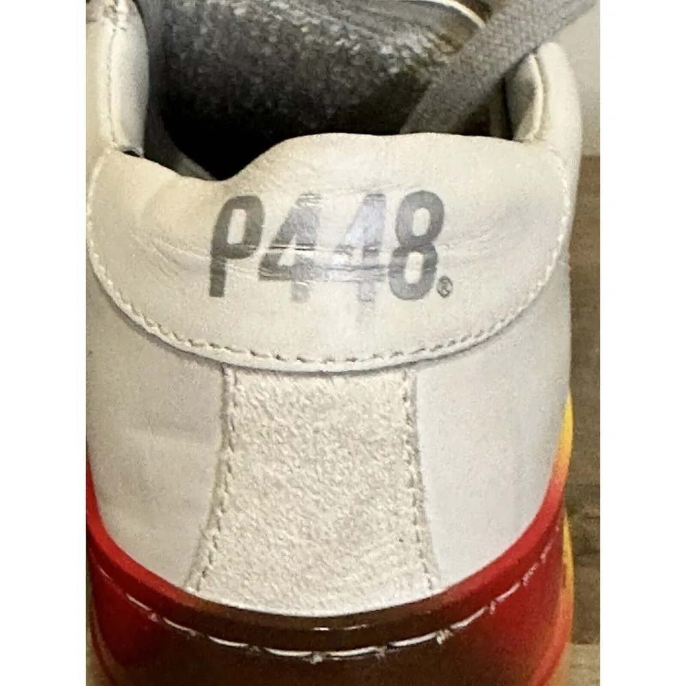 P448 Jack Pride Capsule Sneaker Size 37 White Rainbow - Image 4